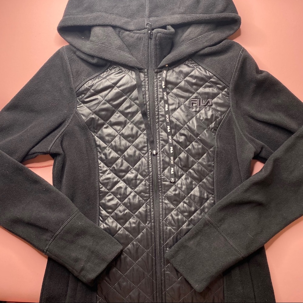 Fila Black Sport Winter Fleece Jacket ✨